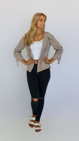 Hooded and Belted Top