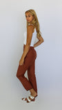 Slim Trousers in Rust