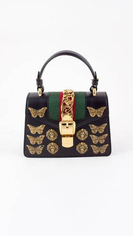 Sylvie Animal Studs Leather Mini Bag