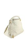 Artsy MM Empreinte Leather Handbag in Neige
