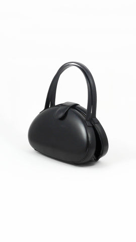 Black Leather Tote Bag